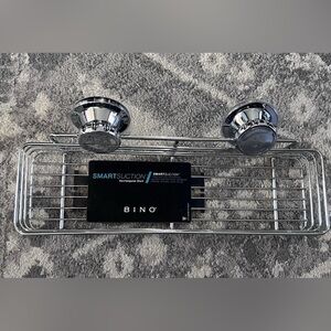 BINO SmartSuction Chrome Shower Caddy Rack - Silver